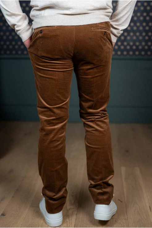 Pantalon Velours Tabac