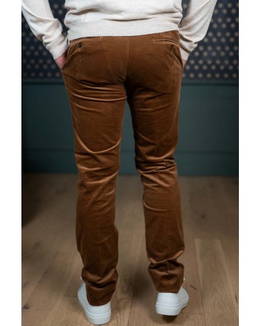 Pantalon Velours Tabac