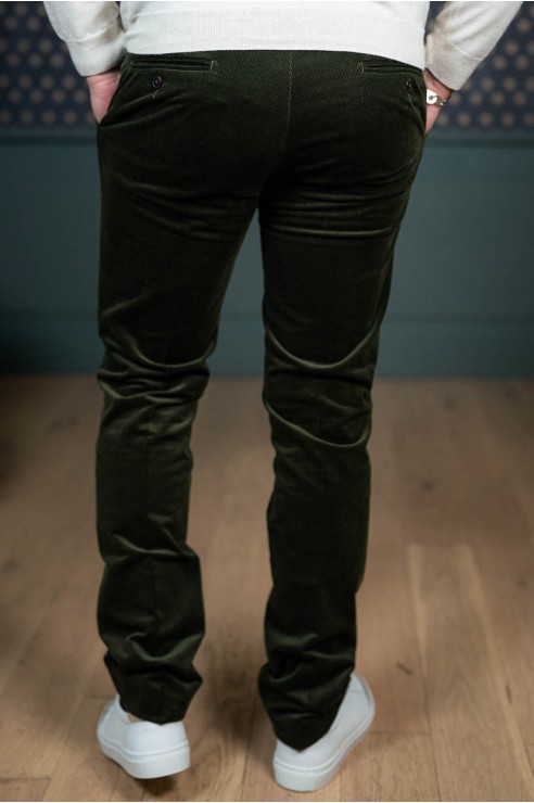 Pantalon Velours Olive