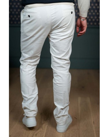 Pantalon Velours Blanc