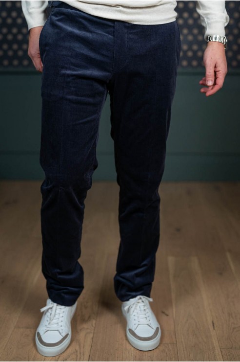 Pantalon Velours Bleu Marine