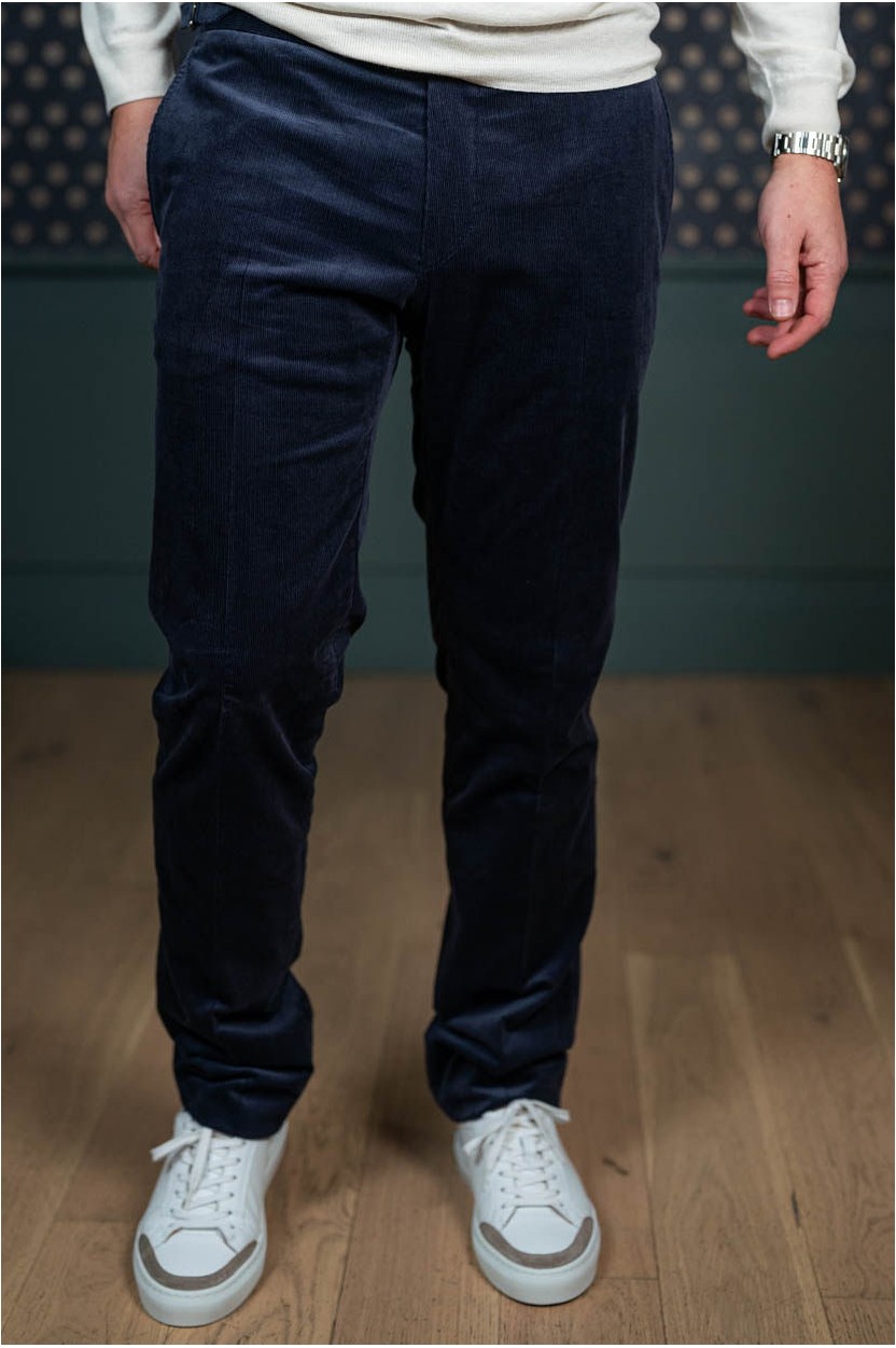 Pantalon Velours Bleu Marine