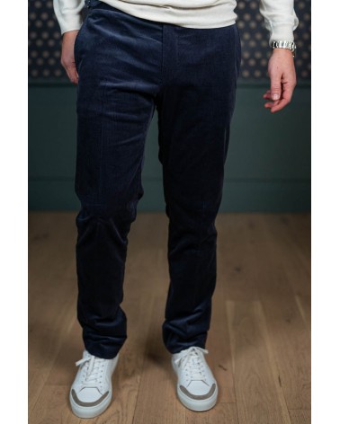 Pantalon Velours Bleu Marine