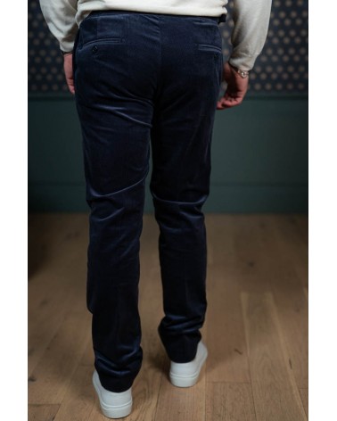 Pantalon Velours Bleu Marine