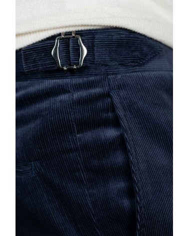 Pantalon Velours Bleu Marine